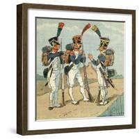 French Infantry-Louis Charles Bombled-Framed Art Print