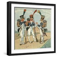 French Infantry-Louis Charles Bombled-Framed Art Print