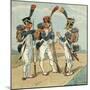 French Infantry-Louis Charles Bombled-Mounted Art Print