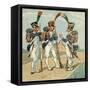 French Infantry-Louis Charles Bombled-Framed Stretched Canvas