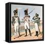 French Infantry-Louis Charles Bombled-Framed Stretched Canvas