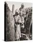 French Infantrymen During WWI Wearing Respirators to Protect Them Against German Poison Gas-null-Stretched Canvas