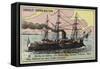 French Ironclad Redoutable, 1876-null-Framed Stretched Canvas