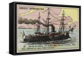 French Ironclad Redoutable, 1876-null-Framed Stretched Canvas