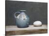 French Jug and Duck Egg, 2009-James Gillick-Stretched Canvas