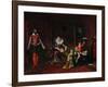 French King Henri IV Plays with His Children as the Spanish Ambassador Enters-Jean-Auguste-Dominique Ingres-Framed Giclee Print