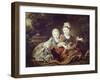 French Kings to Be: Louis XVI and Louis XVIII as Babies-Francois Hubert Drouais-Framed Art Print