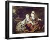 French Kings to Be: Louis XVI and Louis XVIII as Babies-Francois Hubert Drouais-Framed Art Print