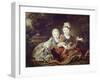 French Kings to Be: Louis XVI and Louis XVIII as Babies-Francois Hubert Drouais-Framed Art Print