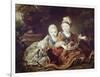 French Kings to Be: Louis XVI and Louis XVIII as Babies-Francois Hubert Drouais-Framed Art Print