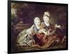 French Kings to Be: Louis XVI and Louis XVIII as Babies-Francois Hubert Drouais-Framed Art Print