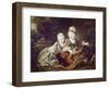 French Kings to Be: Louis XVI and Louis XVIII as Babies-Francois Hubert Drouais-Framed Art Print