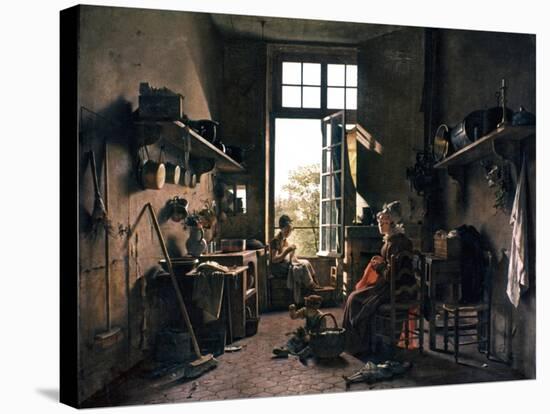 French Kitchen-Martin Drolling-Stretched Canvas