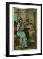 French Lady on Line-null-Framed Photographic Print