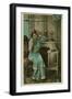 French Lady on Line-null-Framed Photographic Print