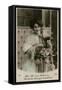 French Lady on Phone-null-Framed Stretched Canvas