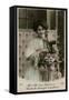 French Lady on Phone-null-Framed Stretched Canvas