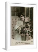 French Lady on Phone-null-Framed Photographic Print