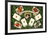 French Language of Playing Cards-null-Framed Art Print