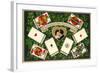 French Language of Playing Cards-null-Framed Art Print