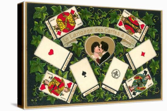 French Language of Playing Cards-null-Stretched Canvas