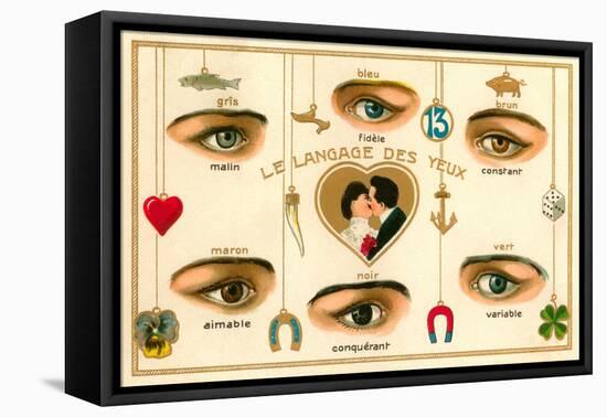 French Language of the Eyes-null-Framed Stretched Canvas