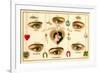 French Language of the Eyes-null-Framed Premium Giclee Print