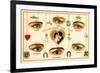 French Language of the Eyes-null-Framed Premium Giclee Print