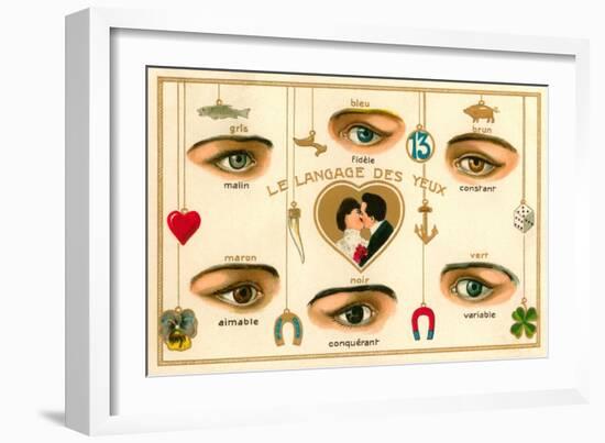 French Language of the Eyes-null-Framed Art Print