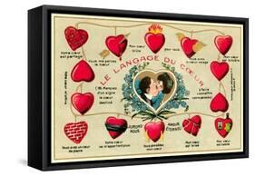French Language of the Heart-null-Framed Stretched Canvas
