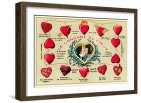 French Language of the Heart-null-Framed Art Print