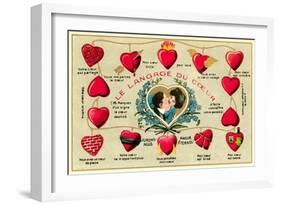 French Language of the Heart-null-Framed Art Print