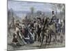 French Liberal Revolution (February 1848). Louis Philippe and His Family out of the Tuileries Palac-Tarker-Mounted Giclee Print