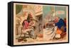 French Liberty, British Slavery, 1792-James Gillray-Framed Stretched Canvas