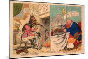 French Liberty, British Slavery, 1792-James Gillray-Mounted Giclee Print