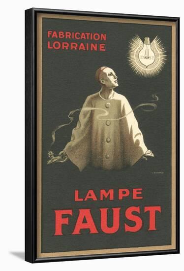 French Light Bulb Advertisement with Pierrot-null-Framed Art Print