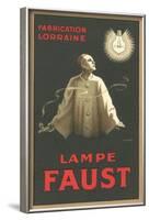 French Light Bulb Advertisement with Pierrot-null-Framed Art Print