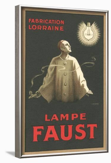 French Light Bulb Advertisement with Pierrot-null-Framed Art Print