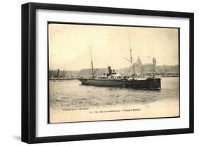 French Line, Cgt, Dampfschiff Eugène Perèire-null-Framed Giclee Print