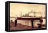 French Line, Cgt, Dampfschiff Marrech, Bordeaux-null-Framed Stretched Canvas