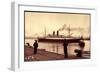 French Line, Cgt, Dampfschiff Marrech, Bordeaux-null-Framed Giclee Print