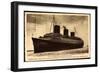 French Line, Cgt, Dampfschiff Normandie, Paquebot-null-Framed Giclee Print