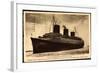 French Line, Cgt, Dampfschiff Normandie, Paquebot-null-Framed Giclee Print