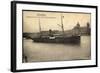 French Line, Cgt, Dampfschiff Oudjda Am Hafen-null-Framed Giclee Print