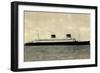 French Line Cgt, S.S. Liberté, Dampfschiff-null-Framed Giclee Print