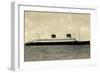 French Line Cgt, S.S. Liberté, Dampfschiff-null-Framed Giclee Print