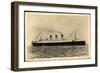 French Line, Cgt, S.S. Paris, Dampfschiff in Fahrt-null-Framed Giclee Print