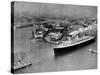 French Liner 'Normandie' Leaving Le Havre, May 1935-null-Stretched Canvas