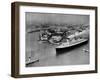 French Liner 'Normandie' Leaving Le Havre, May 1935-null-Framed Photographic Print