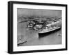 French Liner 'Normandie' Leaving Le Havre, May 1935-null-Framed Photographic Print